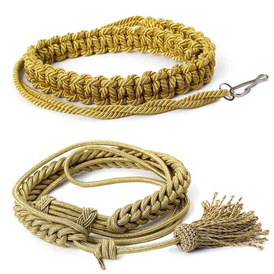 AIGUILLETTE golden and ligh golden WITH TAGS AND NETTED TAGS