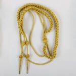 Aiguillette Gold Cord Army Two Brass Gold Plated Tips
