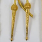 Aiguillette Gold Cord Army Two Brass Gold Plated Tips