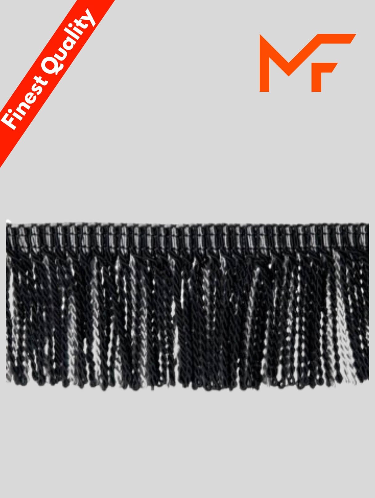 Bullion fringe in black