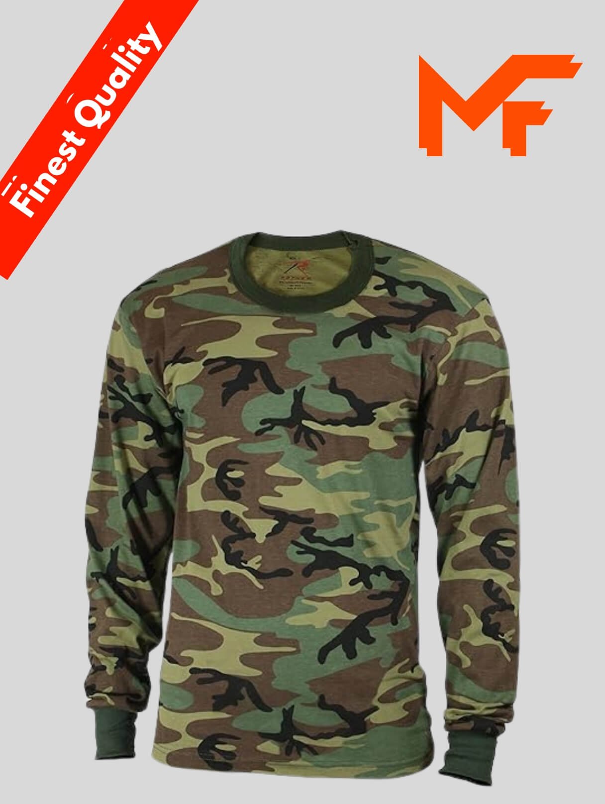 Camouflages T Shirts in Olive Green