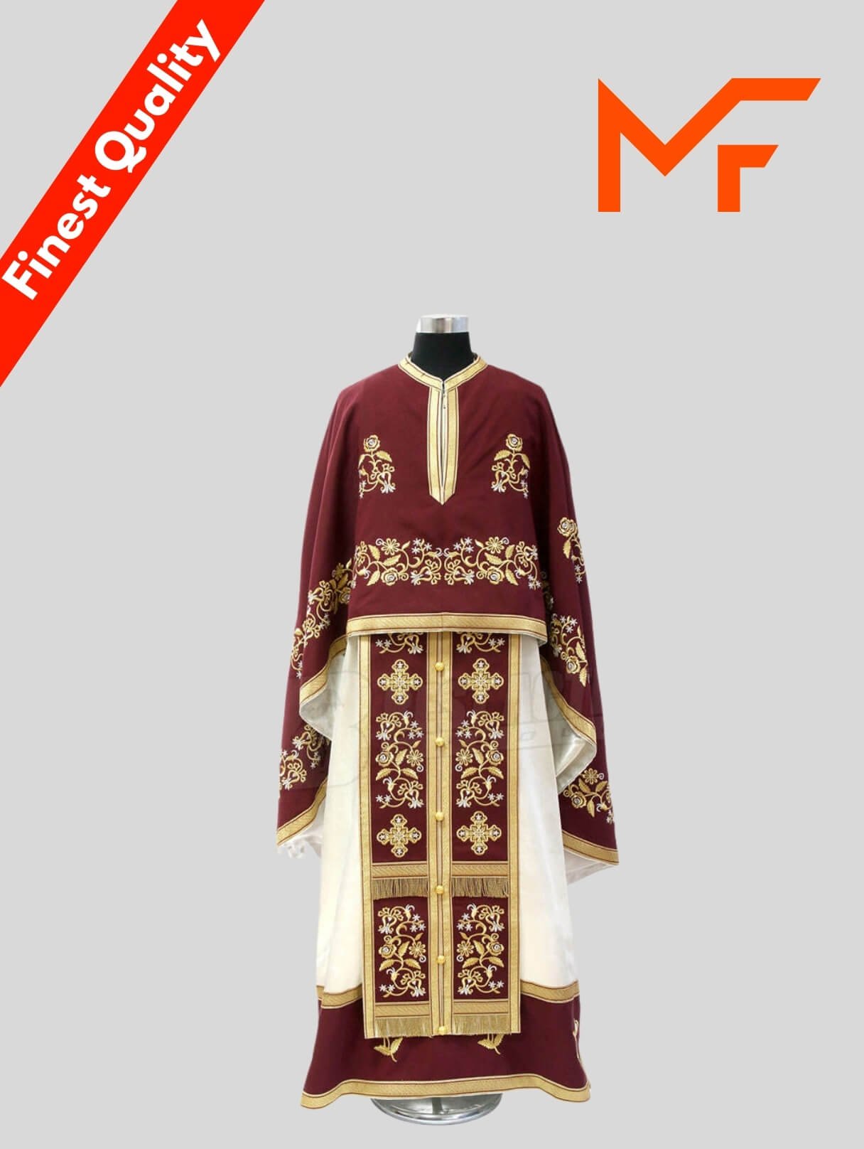 Red and White Church Priest Wear