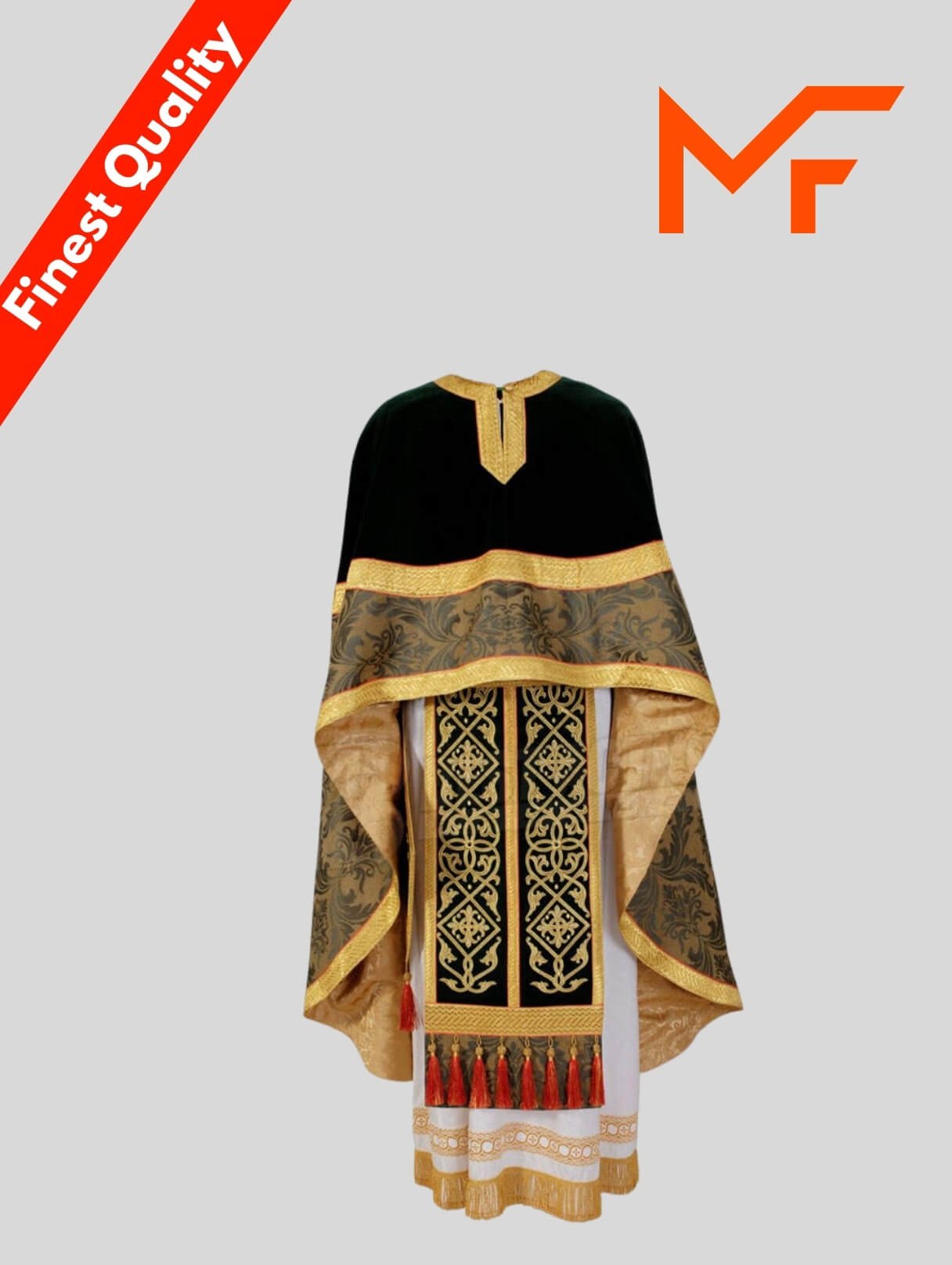 Black And Golden Church Priest Wear