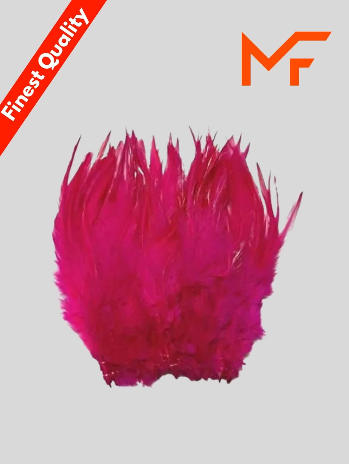 Pink Hackle Feather Pad Dyed