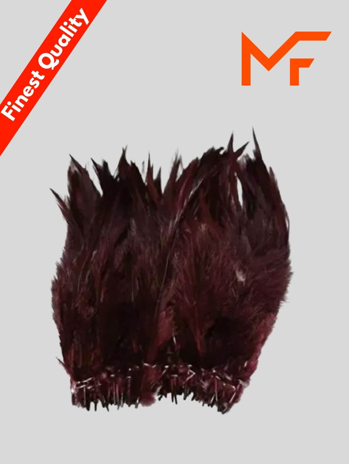 Brown Hackle Feather Pad Dyed