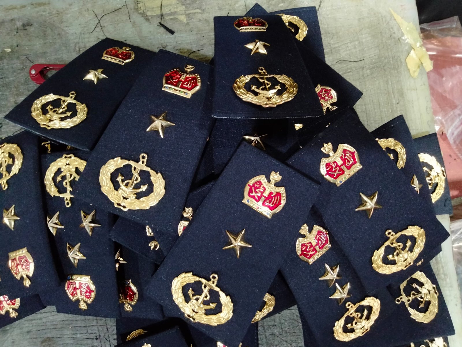 Navy Epaulette shoulder Strips - Image 2