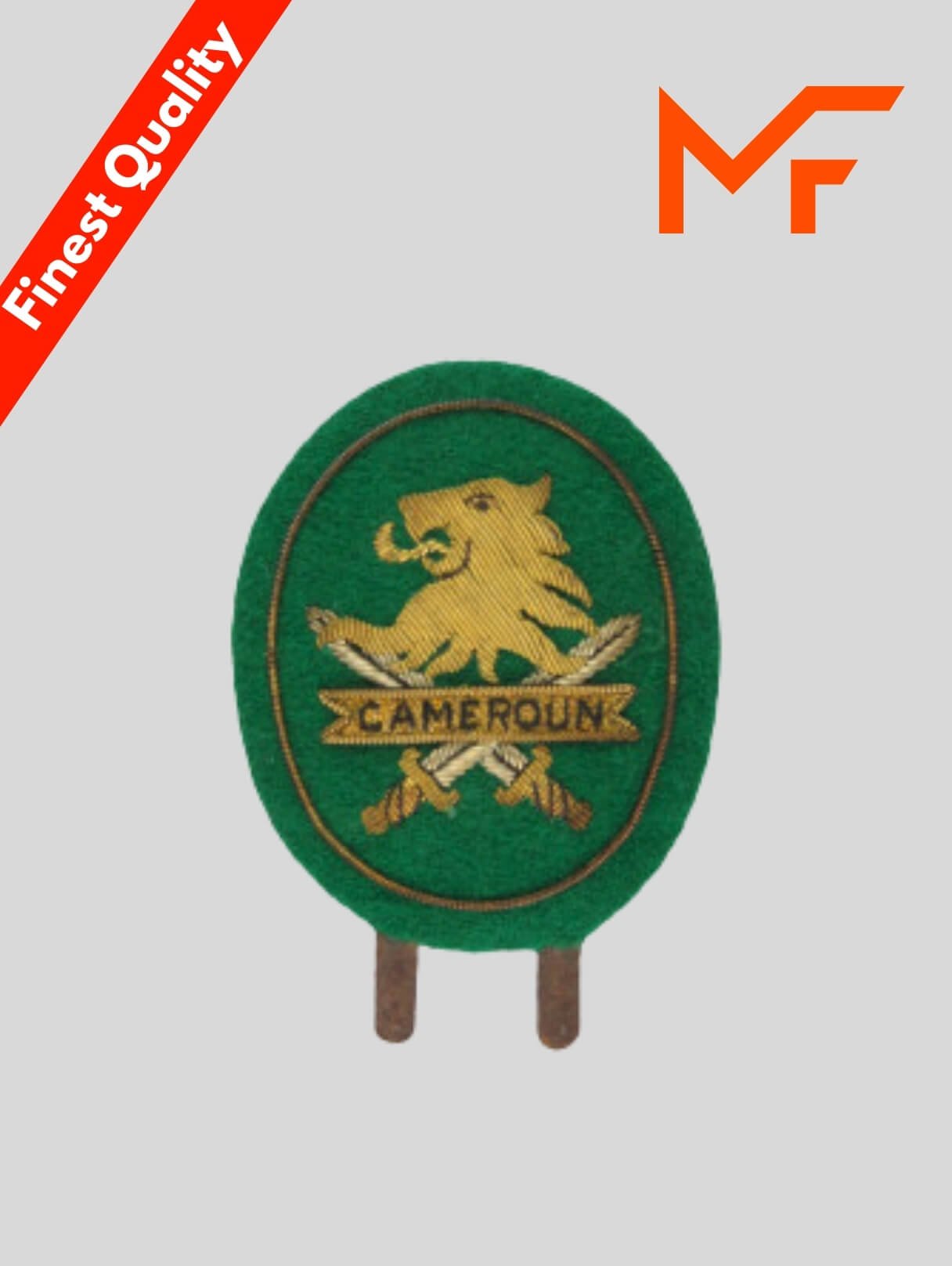 Cameroun Army bullion Machine Embroidery Badge