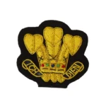 Deputy Lieutenant of Welsh County Pows Feathers Bullion Military cap badge