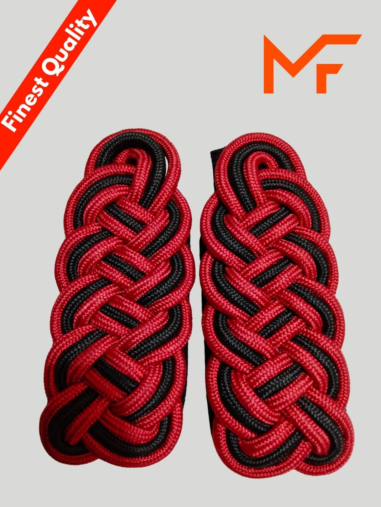 Red and Black Epaulettes Shoulder Board