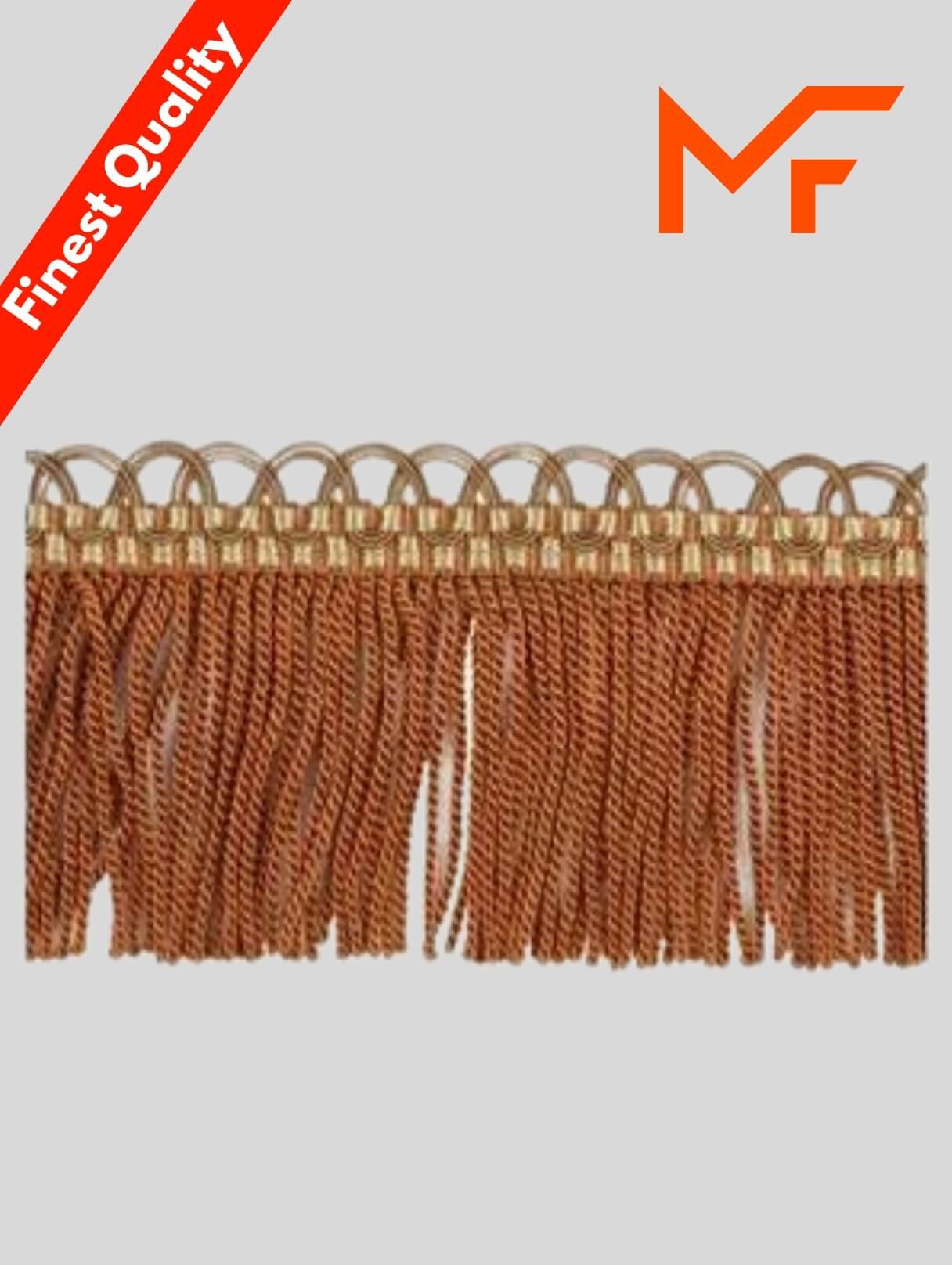 Bullion Fringe in Brown Colour