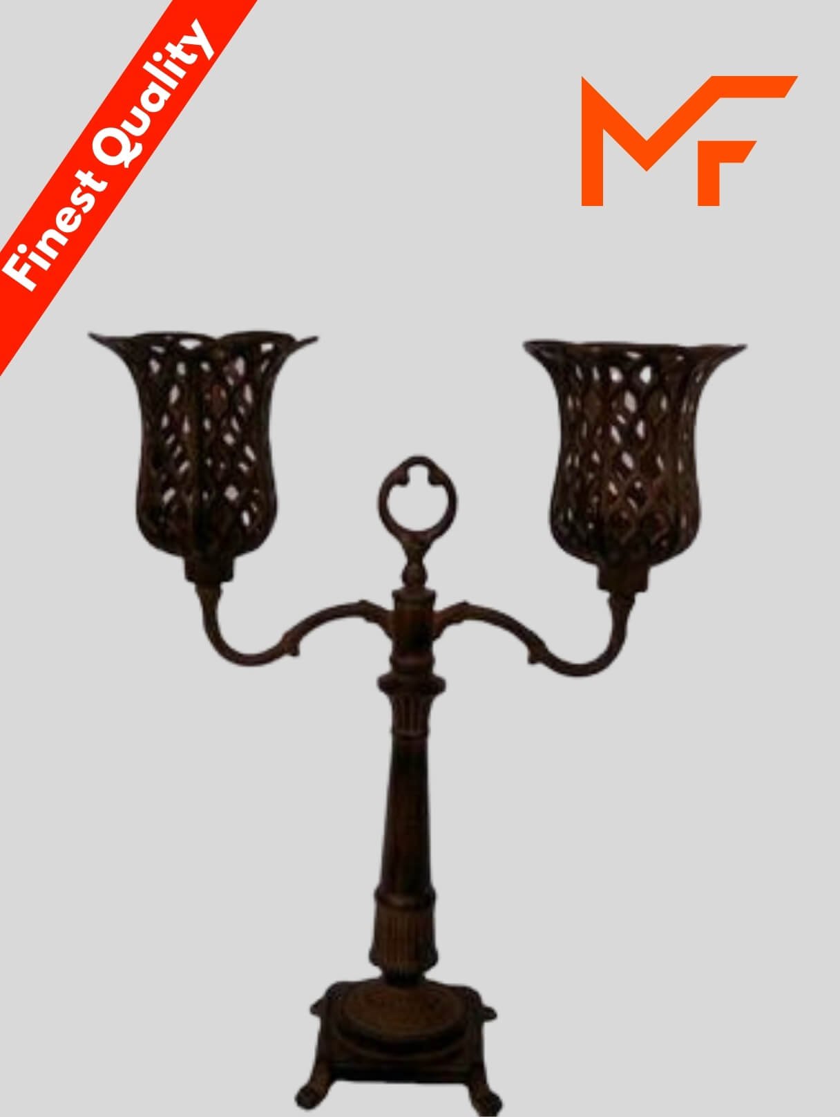 Luxurious Black 2 Piece Candle Stand