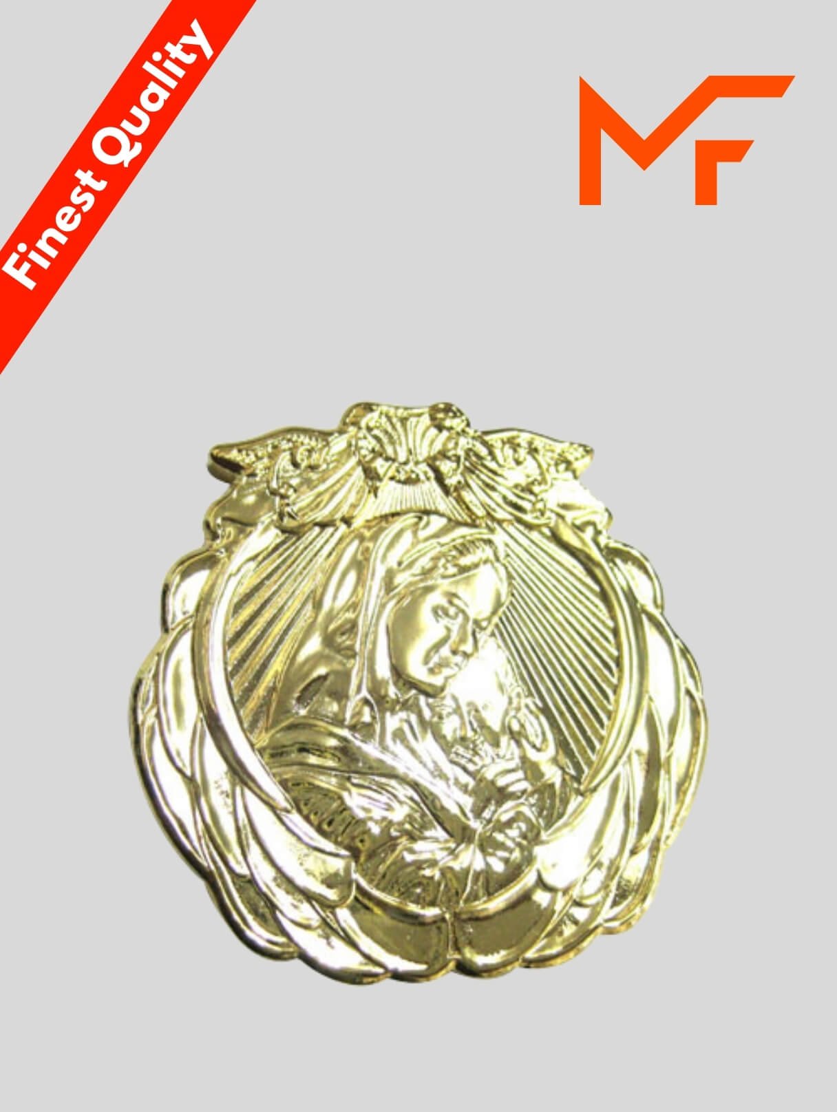 Gold Holi Metal Badge