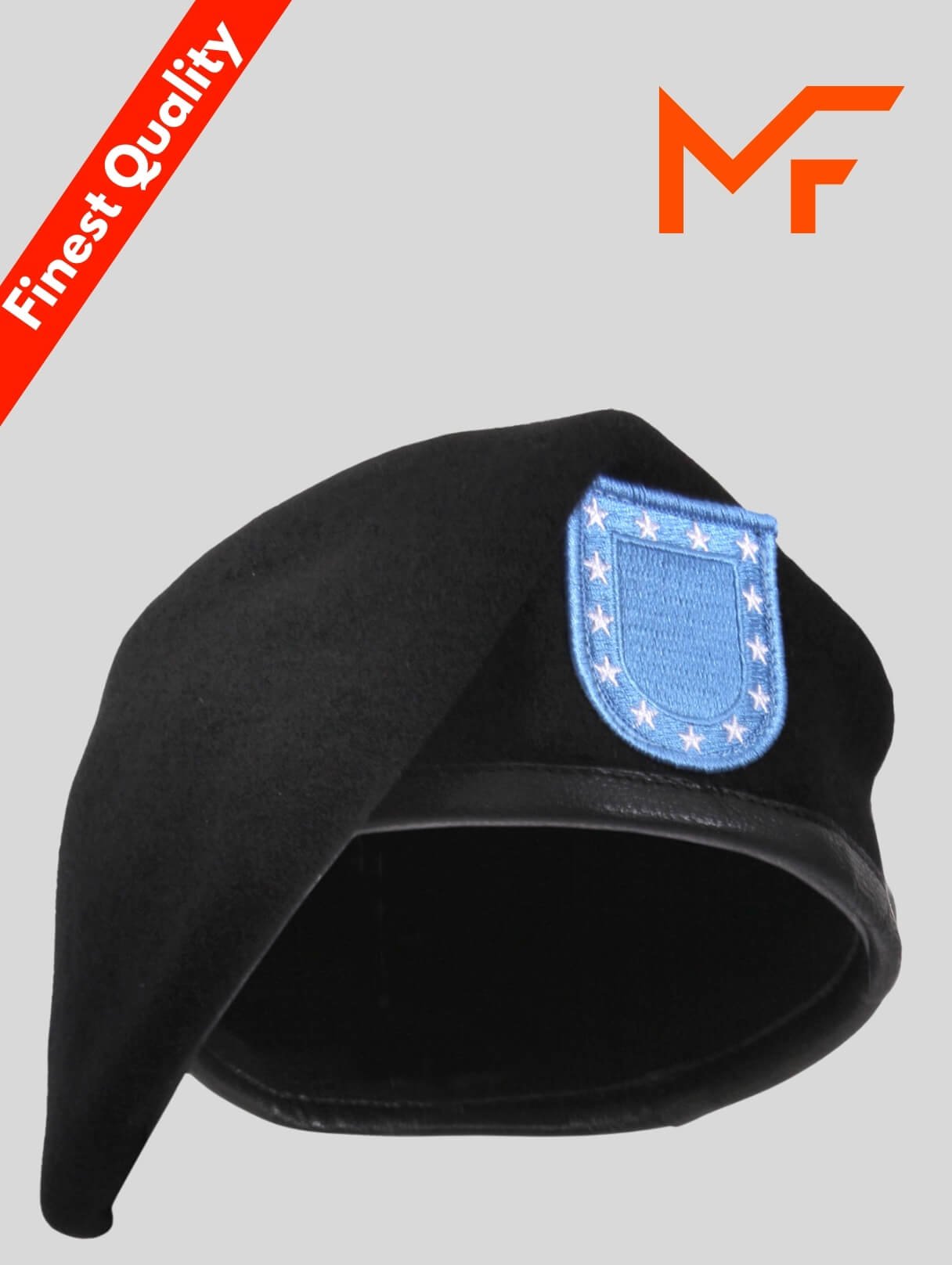 Solid Wool Military Beret Cap