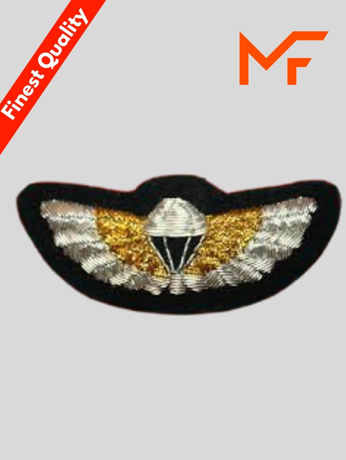 Gold And Silver SAS Bullion Wings Navy Badge