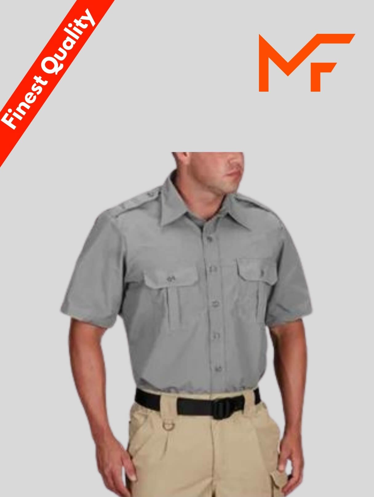 Propper Short Sleeve Tactical Dress Shirts In Grey