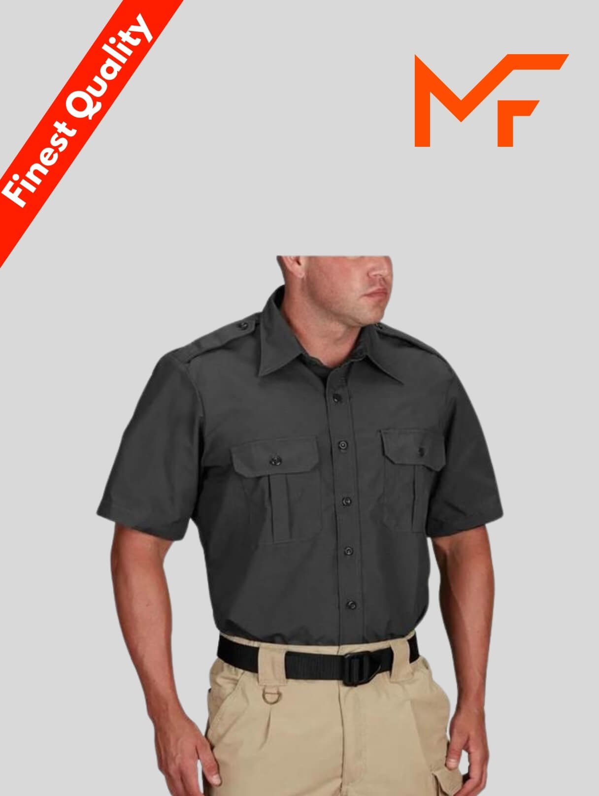 Propper Short Sleeve Tactical Dress Shirts In Dark Grey